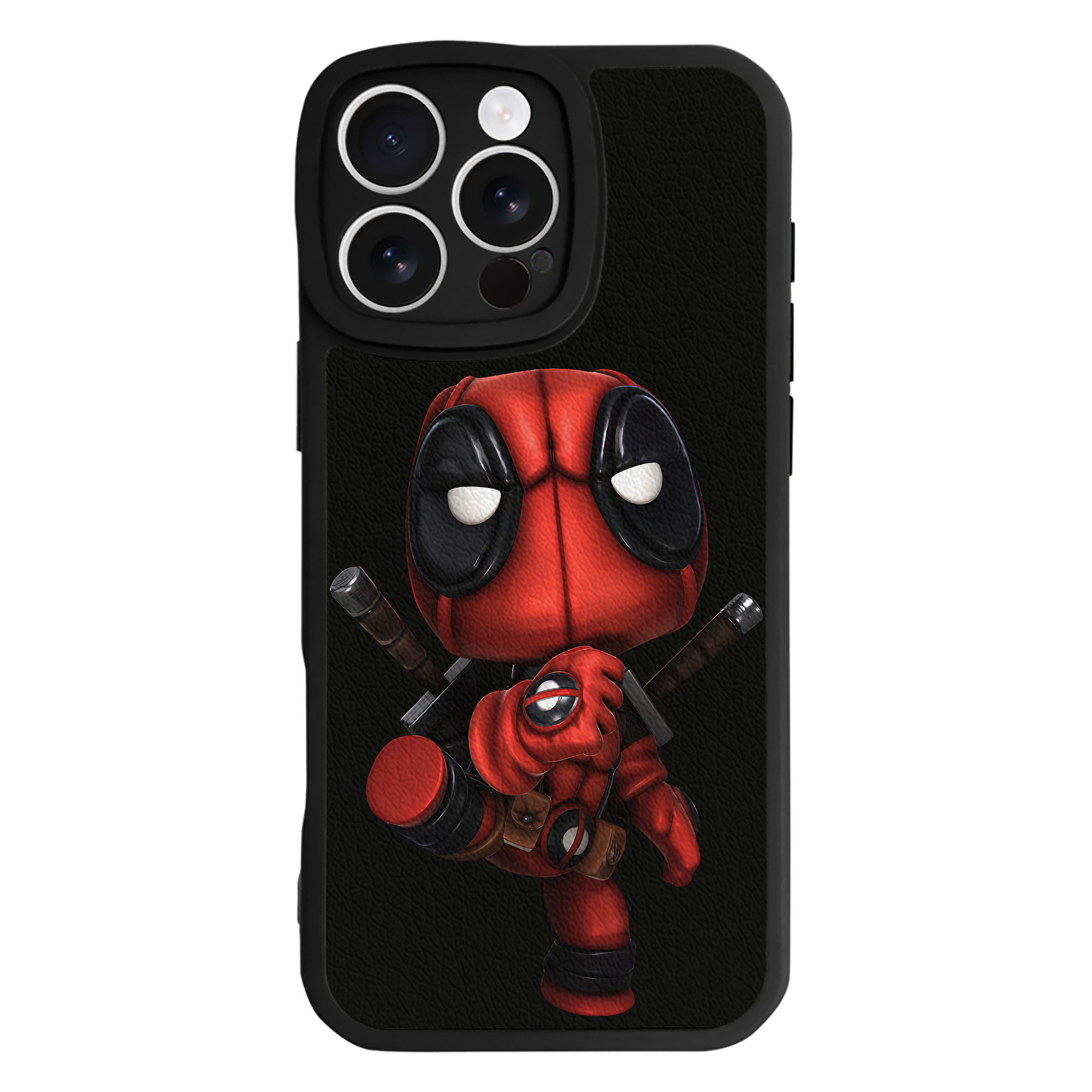 （画像用） Deadpool デッドプール 【iPhone 16シリーズ対応】シリコンスマホケース（レザー調） 材質：シリコン